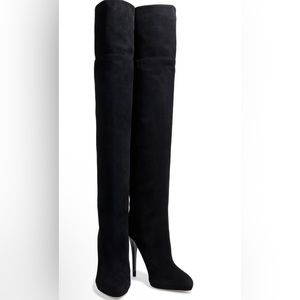 Jimmy Choo Black Over the Knee Boots
